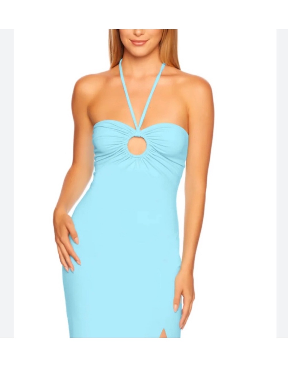 Susana Monaco Ring Slit Dress in Fresh Water